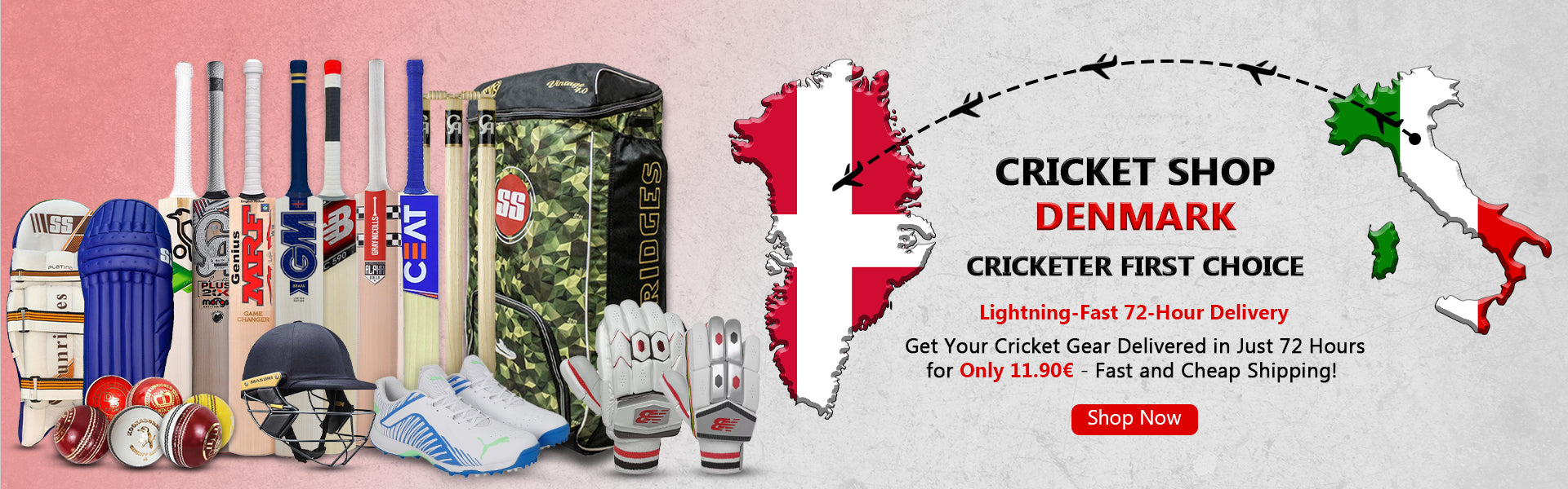 Cricket Shop Denmark | Cricketer first Choice