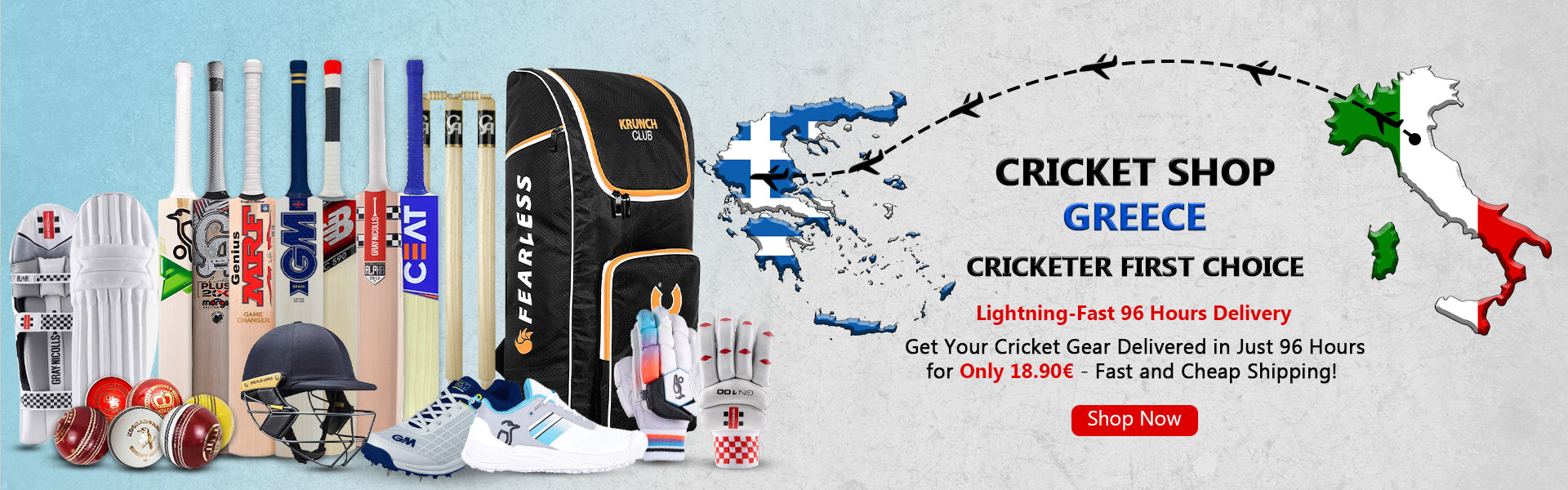 Cricket Shop Greece | Cricketer first Choice