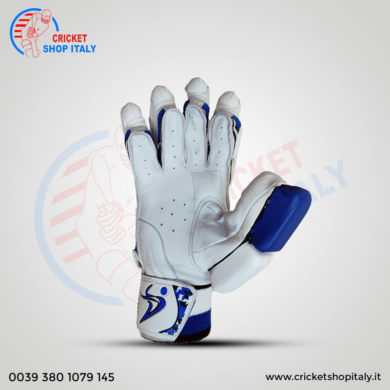 2023 DS Sports D 1.0 White/Blu Batting Gloves Youth 5