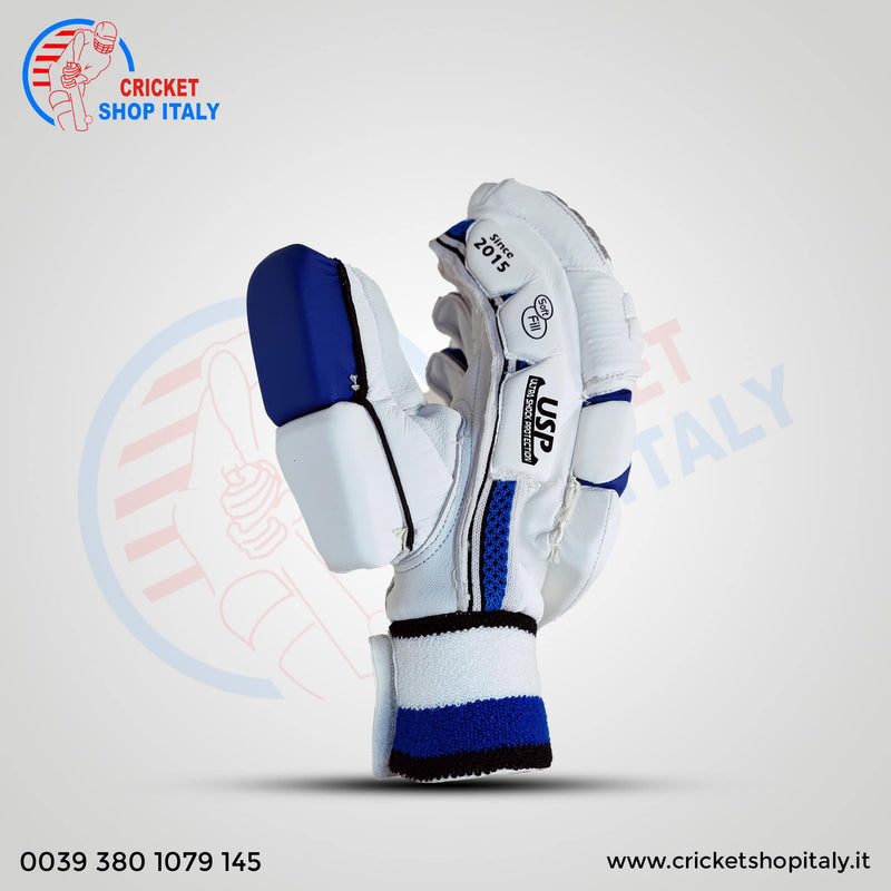 2023 DS Sports D 1.0 White/Blu Batting Gloves Adult 3