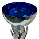 Rio Vista Silver & Blue Metal Bowl Trophy Cup - Cricket shop italy