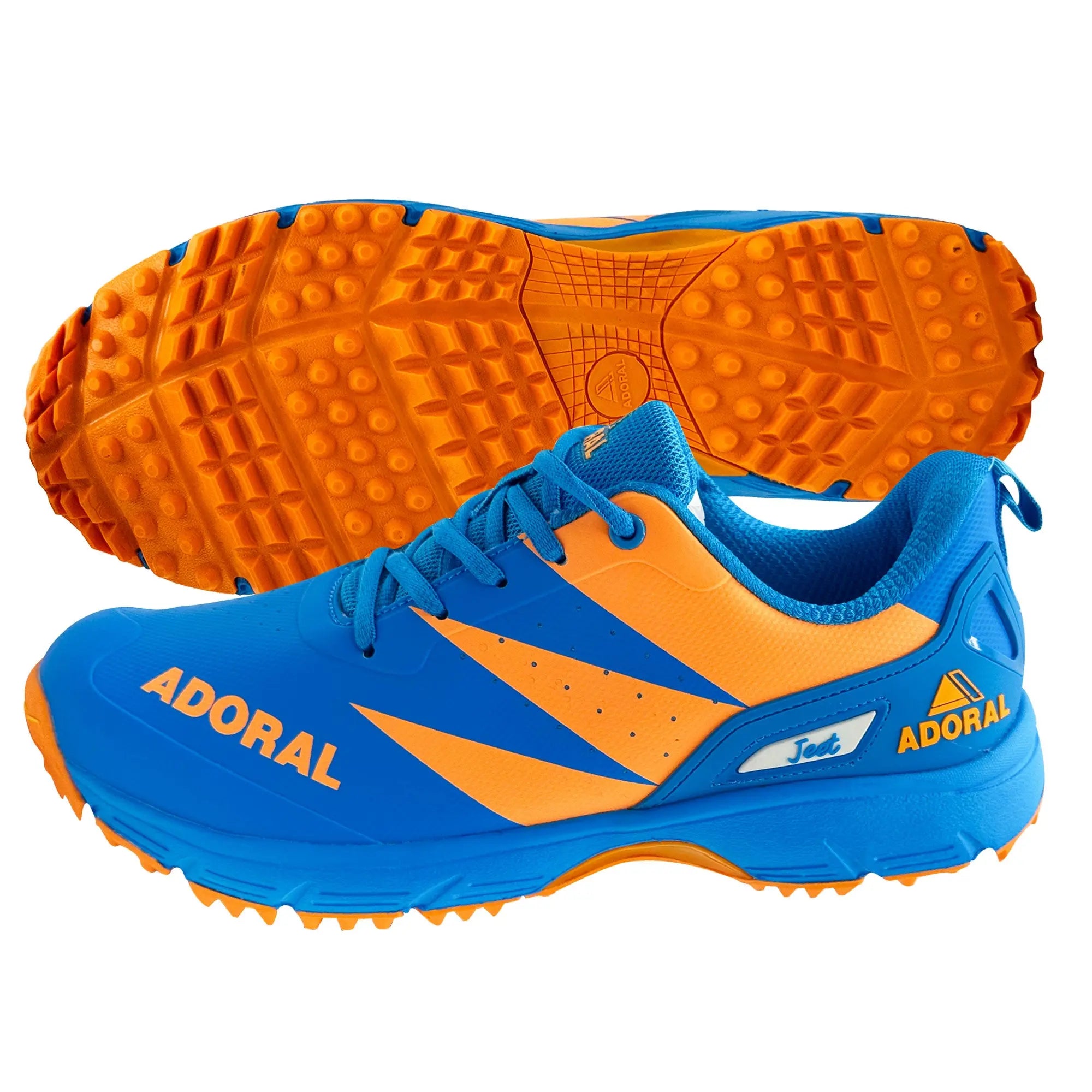 ADORAL Jeet Blue Orange Cricket Shoes - Cricket Shop Italy