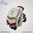 Ds  Batting Gloves  Youth (red /silver/blue) - Cricket shop italy