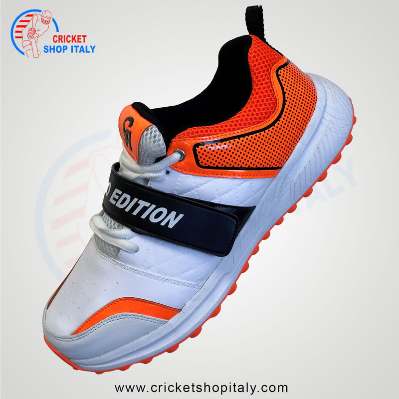 CA Pro Edition Cricket Shoes White/Orange