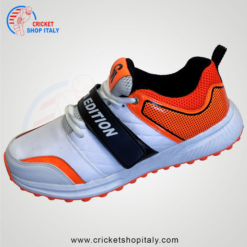 CA Pro Edition Cricket Shoes White/Orange