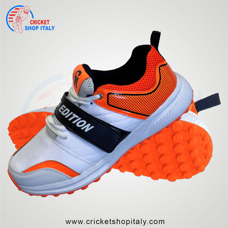 CA Pro Edition Cricket Shoes White/Orange