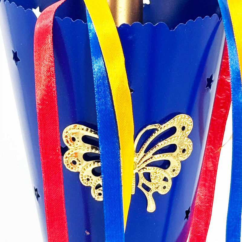 Crown's Blue And Gold Butterfly Streak Trophy - Cricket shop italy