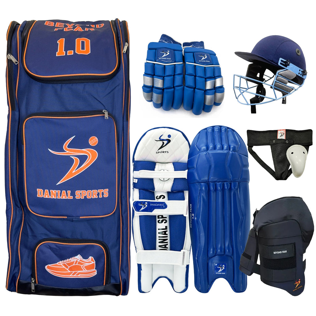 cricket gear DS 1.0 Batting Set Blue ID4:15 1x Large) 2x FORTRESS Bundle Type:Harness + Utility Bag Mercedes Helm Fahrrad |