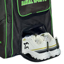 DS 1.0 Duffle Cricket Bag Black/Green DS Sports