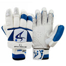 DS D 1.0 White/Blu Batting Gloves Adult DS Sports