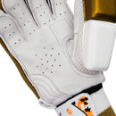 DS D 1.0 White/Gold Batting Gloves Adult DS Sports