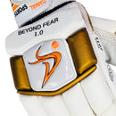 DS D 1.0 White/Gold Batting Gloves Adult DS Sports