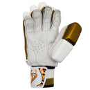 DS D 1.0 White/Gold Batting Gloves Adult DS Sports