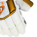 DS D 1.0 White/Gold Batting Gloves Adult DS Sports