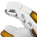 DS D 1.0 White/Gold Batting Gloves Youth DS Sports