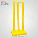 Plastic Cricket Stump Wicket Set (Yellow) DS Sports