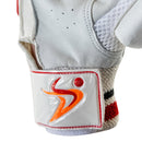 DS Red/White 1.0 Batting Gloves Junior DS Sports