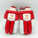 DS Red/White 1.0 Batting Gloves Junior DS Sports