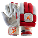 DS Red/White 1.0 Batting Gloves Junior DS Sports