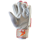 DS Red/White 1.0 Batting Gloves Junior DS Sports