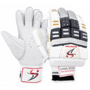 Ds BLK/SLV Cricket Batting Gloves DS Sports