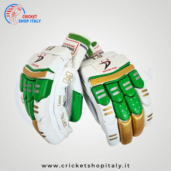 Ds 1.0 Green/gld Cricket Batting Gloves