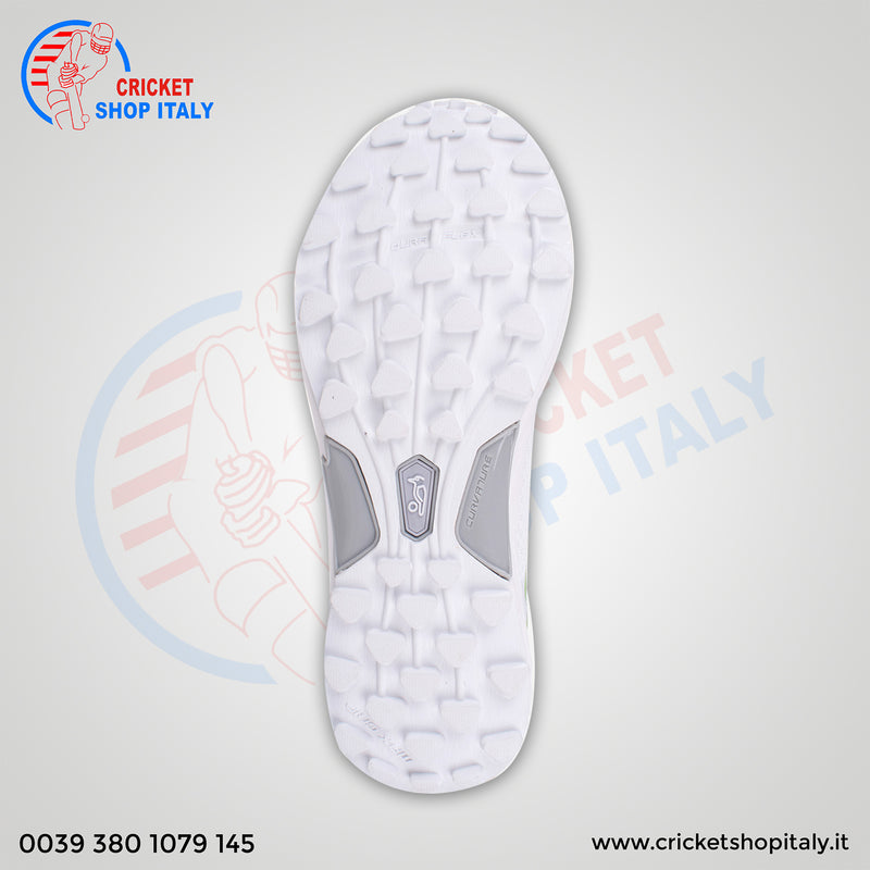 Kookaburra KC 3.0 Rubber Sole Cricket Shoe  WHITE/LIME