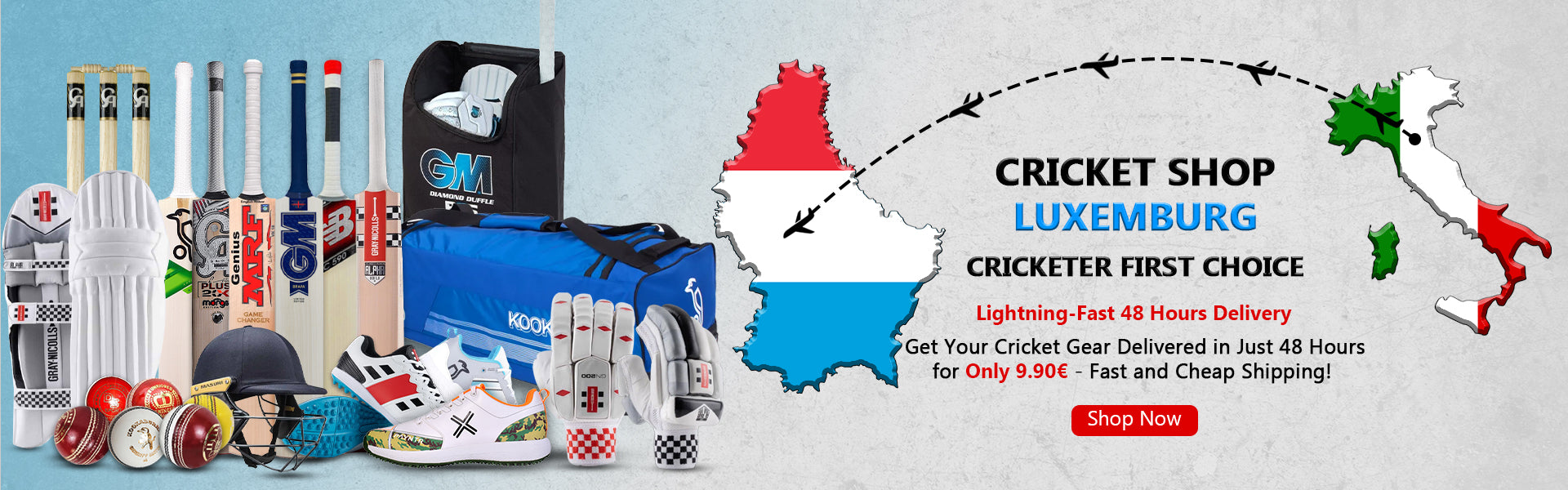 Cricket Shop Luxembourg | Cricketer first Choice