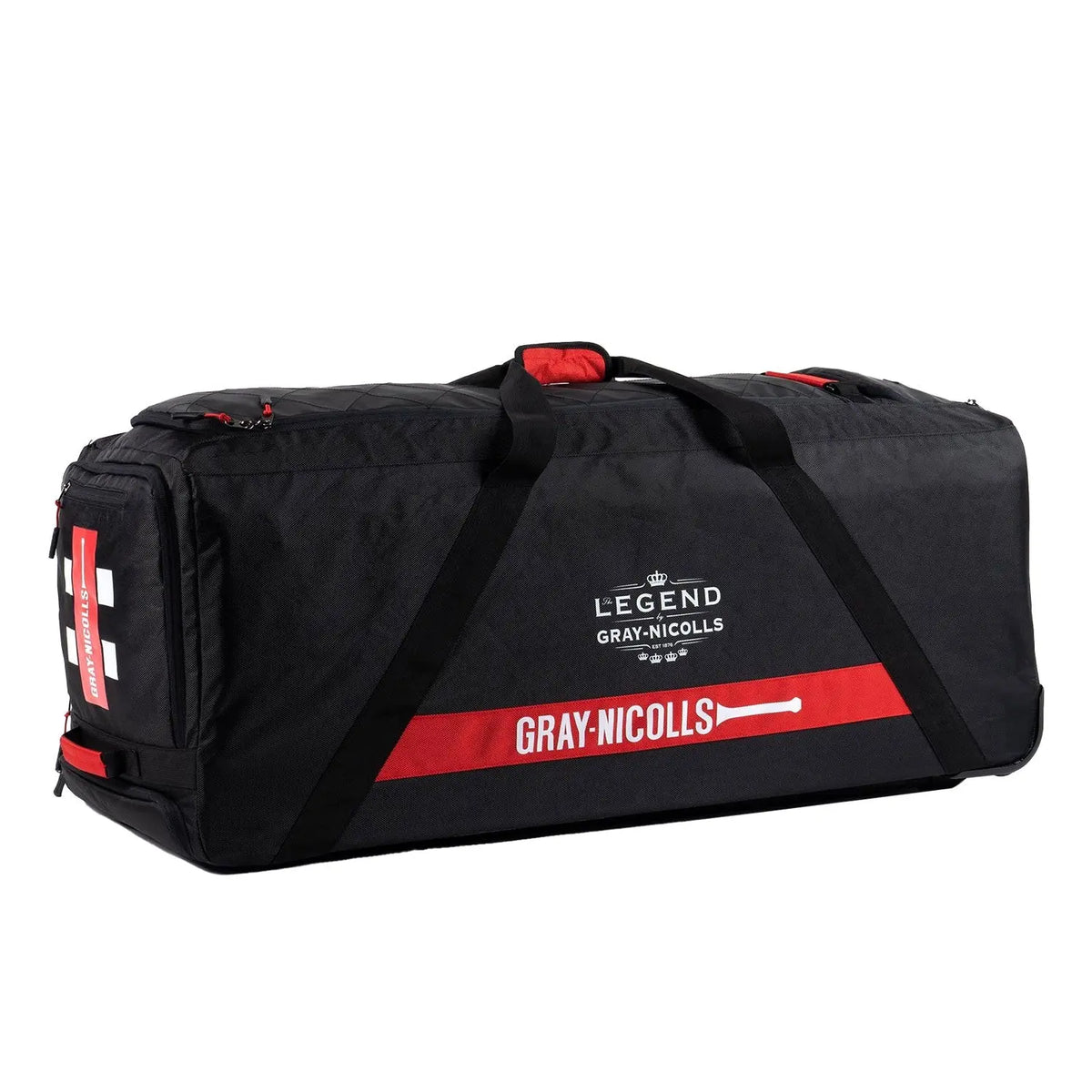 Schläger Tasche Gray-Nicolls Team 350 Duffle Bag 2022 – Cricket-Tasche, Rot/ Schwarz, 88x36x36 Cm 400 Wheelie Cricket