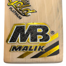 MB Malik Platinum Gold Edition Cricket Bat MB Malik