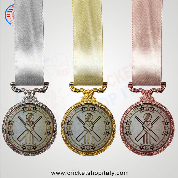 Tri Star Cricket Medal (Set of 3)