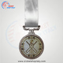 Silver Tri Star Cricket Medal - Cricket shop italy