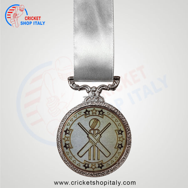 Silver Tri Star Cricket Medal