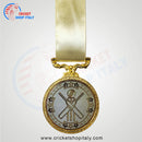 Gold Tri Star Cricket Medal - Cricket shop italy