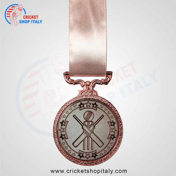 Bronze Tri Star Cricket Medal
