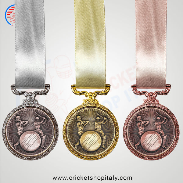 Deluxe Cricket Medal (Set of 3 )