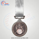 Deluxe Cricket Medal Antique Silver - Cricket shop italy