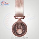 Deluxe Cricket Medal Antique Bronze - Cricket shop italy