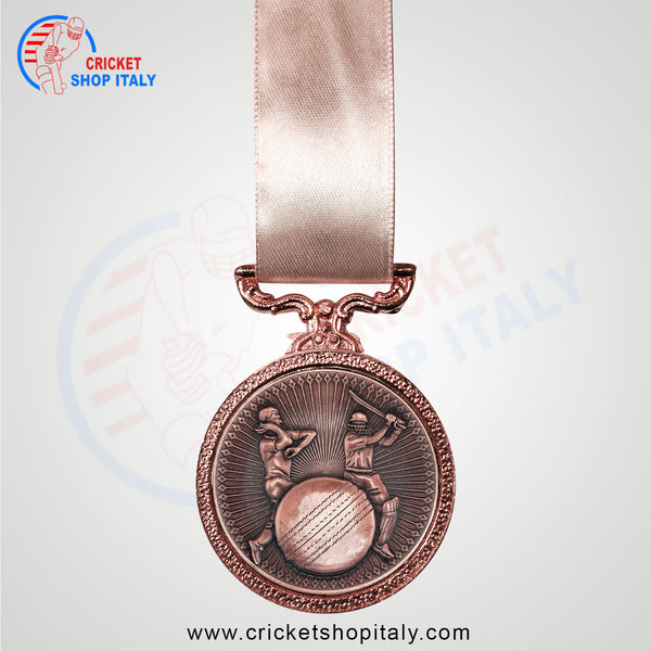 Deluxe Cricket Medal Antique Bronze
