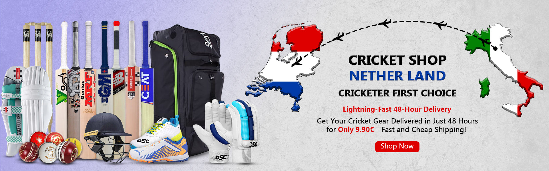 Cricket Shop Netherlands | Cricketer first Choice