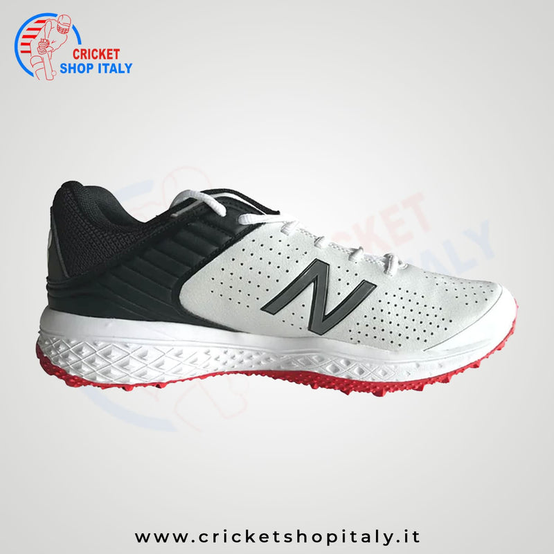 New Balance CK 4020 k4 Rubber Cricket Shoes - White/Red