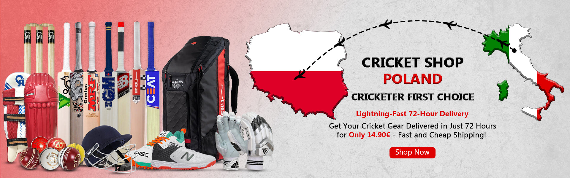 Cricket Shop Poland | Cricketer first Choice