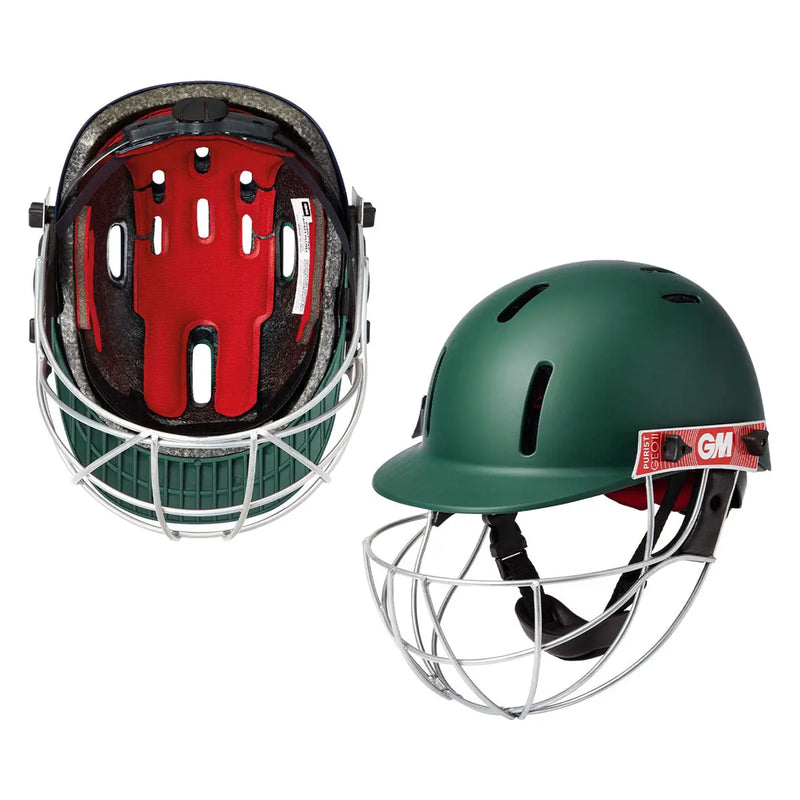 gm icon geo cricket helmet GM Purist Geo II Cricket Helmet Green