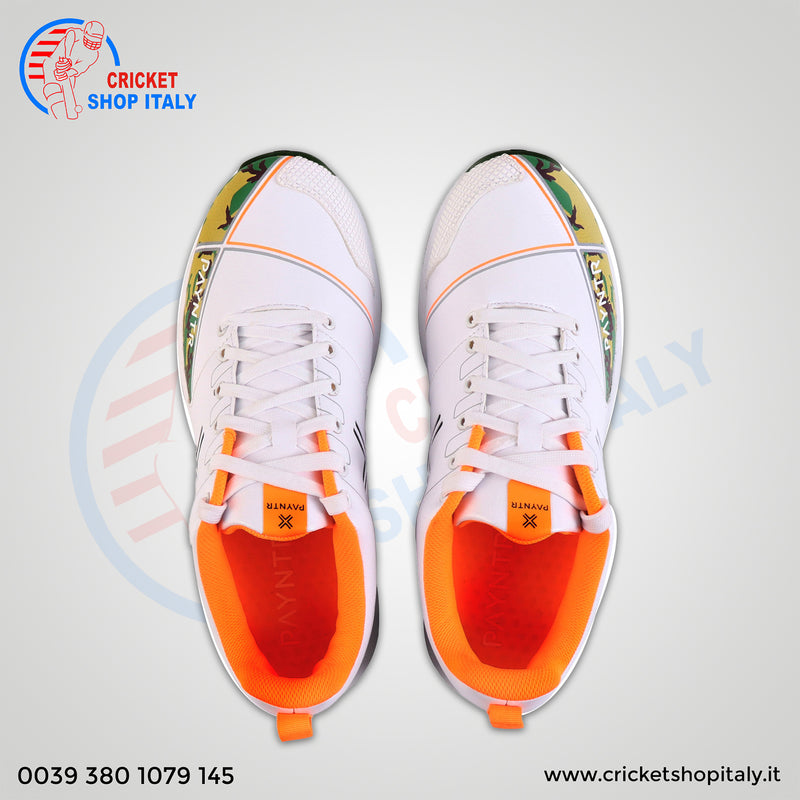 PAYNTR X Rubber  Cricket Shoes – Camo/Orange/Black