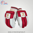 DS Red/White 1.0 Batting Gloves Junior - Cricket shop italy