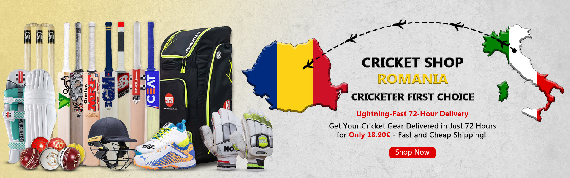 Cricket Shop Romania | Cricketer first Choice