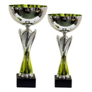 Rio Vista Silver & Green Metal Bowl Trophy Cup - Cricket shop italy
