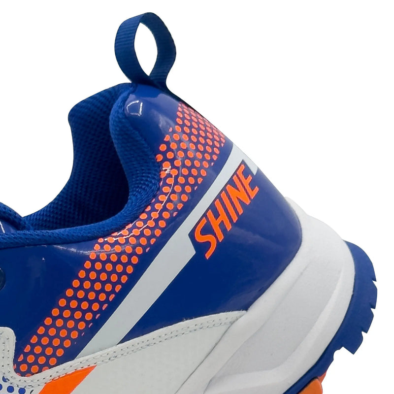 Shine New Edition Cricket Shoes (Orange & Blue) Adoral