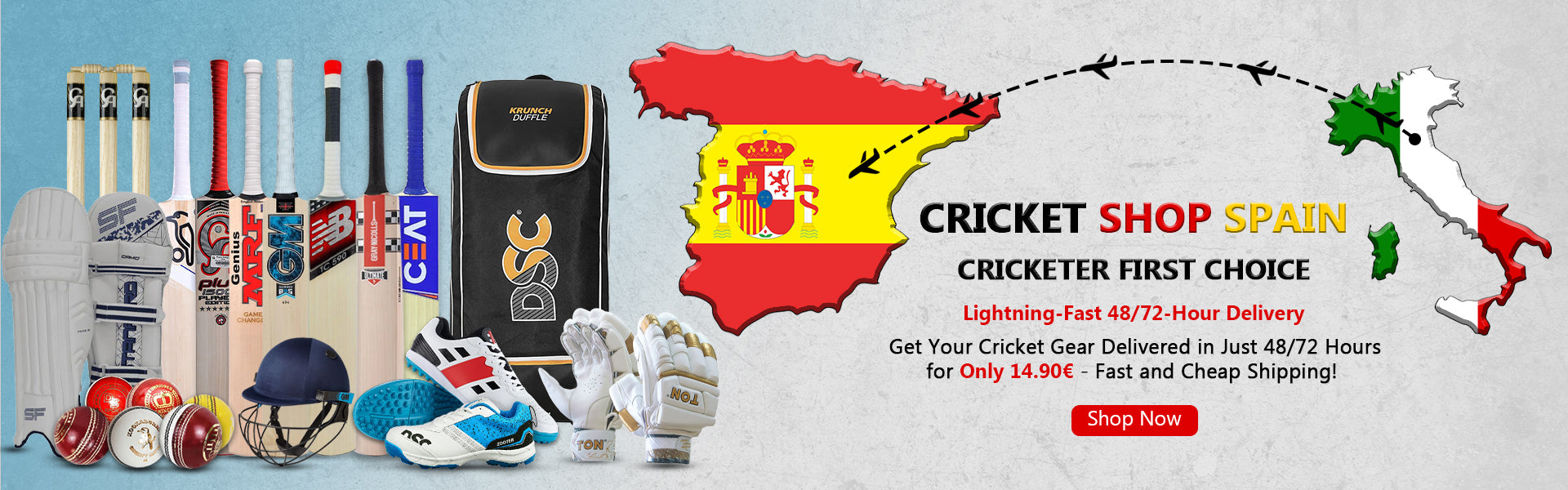 Cricket Shop Spain | Cricketer first Choice