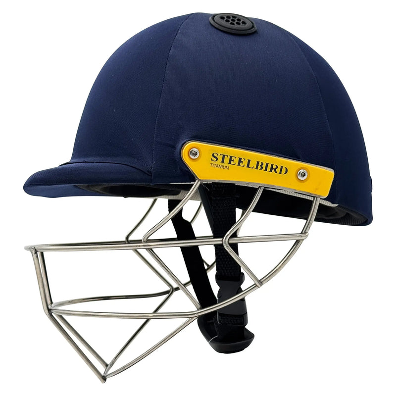 Steelbird Hitz Titanium Grill Premium Cricket Helmet StellBird